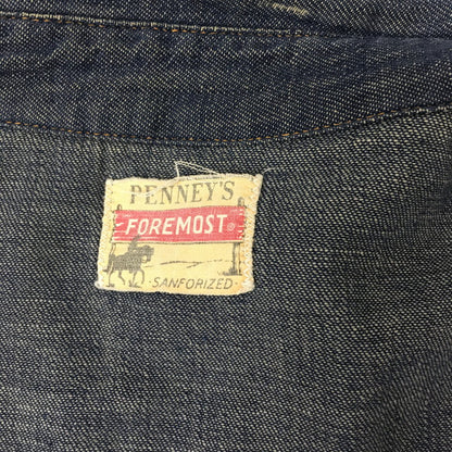 【中古品】【メンズ】  PENNEY'S FOREMOST ぺニーズフォアモスト 50~60's DENIM WESTERN SHIRT VINTAGE 50-60年代 デニムウエスタンシャツ 長袖 トップス ヴィンテージ 145-241207-kk-13-tei サイズ：表記無し 下記参照 カラー：インディゴ 万代Net店