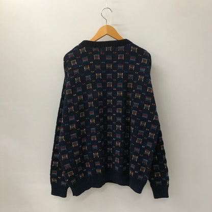 【中古品】【メンズ】 OAKTON オークトン 90's ACRYLIC KNIT SWEATER 90年代 アクリルニット セーター トップス 145-250108-kk-29-tei サイズ：XL カラー：ネイビー 万代Net店
