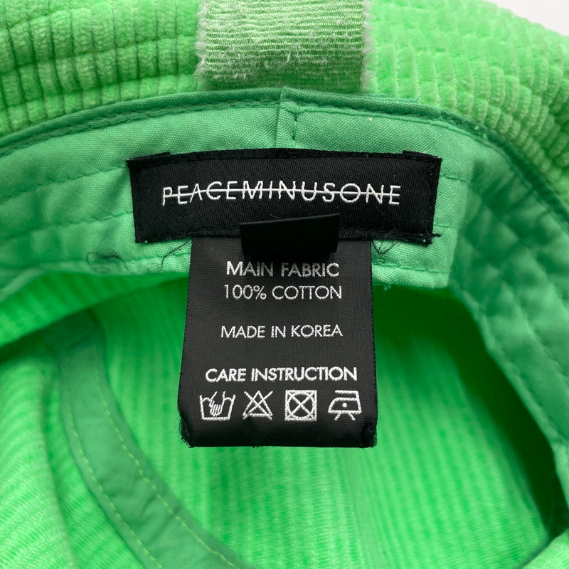 【中古品】【メンズ】 PEACEMINUSONE ピースマイナスワン PMO CORDUROY BUCKET HAT O8544 コーデュロイ バケットハット 帽子 185-260704-yo-04-tei サイズ：ONESIZE カラー：グリーン 万代Net店