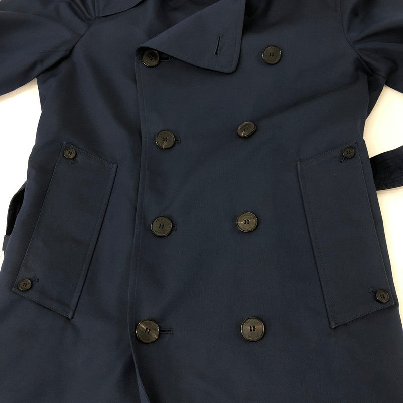 【中古品】【メンズ】 Aquascutum アクアスキュータム LONG TRENCH COAT 164 K0500 ロングトレンチコート アウター 141-250224-kk-09-tei サイズ：36 カラー：ネイビー 万代Net店