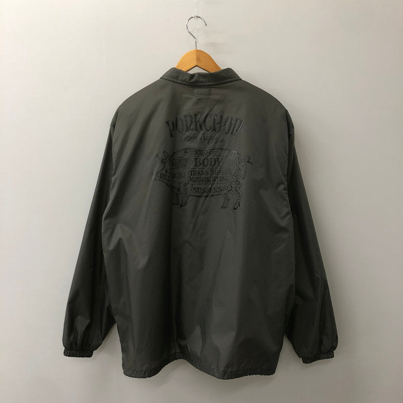 【中古品】【メンズ】  PORK CHOP GARAGE SUPPLY ポークチョップガレージ サプライ BOA COACH JACKET ボアコーチジャケット アウター 145-250212-kk-27-tei サイズ：XL カラー：グレー 万代Net店