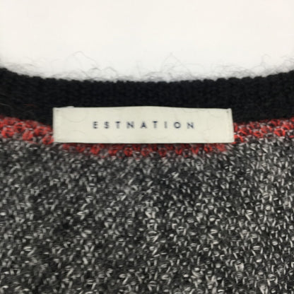 【中古品】【メンズ】 ESTNATION エストネーション MOHAIR CARDIGAN 12-234-12-100092 モヘアカーディガン トップス ニット 140-241211-kk-12-tei サイズ：M カラー：ブラック 万代Net店