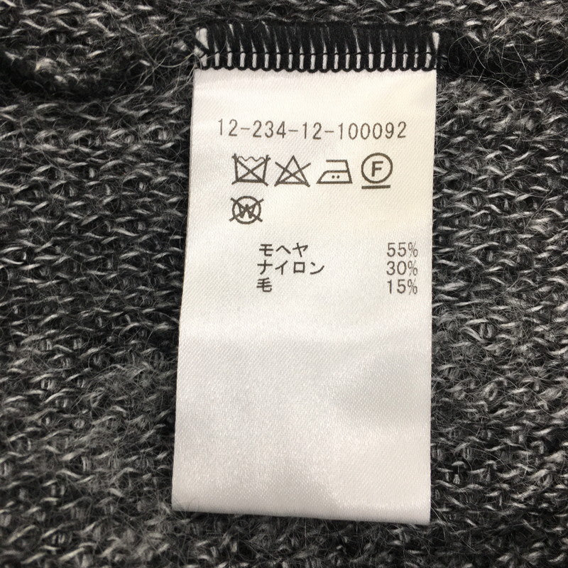 【中古品】【メンズ】 ESTNATION エストネーション MOHAIR CARDIGAN 12-234-12-100092 モヘアカーディガン トップス ニット 140-241211-kk-12-tei サイズ：M カラー：ブラック 万代Net店