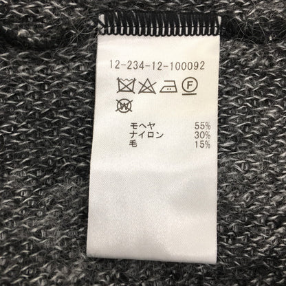 【中古品】【メンズ】 ESTNATION エストネーション MOHAIR CARDIGAN 12-234-12-100092 モヘアカーディガン トップス ニット 140-241211-kk-12-tei サイズ：M カラー：ブラック 万代Net店