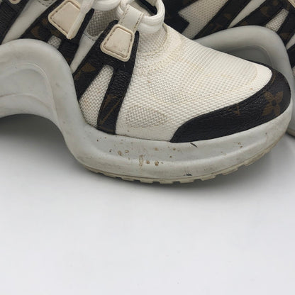 【中古品】【レディース】 ARCHLIGHT TRAINER MONOGRAM CL1109 アークライト トレーナー モノグラム スニーカー 靴 179-241217-kk-14-tei サイズ：38 カラー：ホワイト 万代Net店