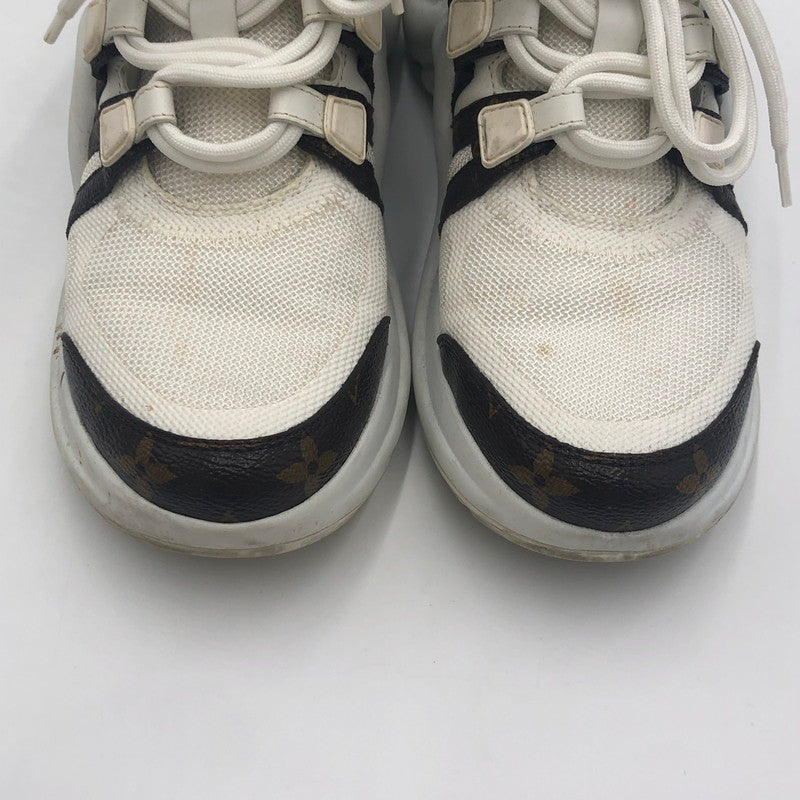 【中古品】【レディース】 ARCHLIGHT TRAINER MONOGRAM CL1109 アークライト トレーナー モノグラム スニーカー 靴 179-241217-kk-14-tei サイズ：38 カラー：ホワイト 万代Net店