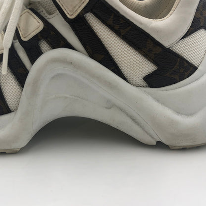 【中古品】【レディース】 ARCHLIGHT TRAINER MONOGRAM CL1109 アークライト トレーナー モノグラム スニーカー 靴 179-241217-kk-14-tei サイズ：38 カラー：ホワイト 万代Net店