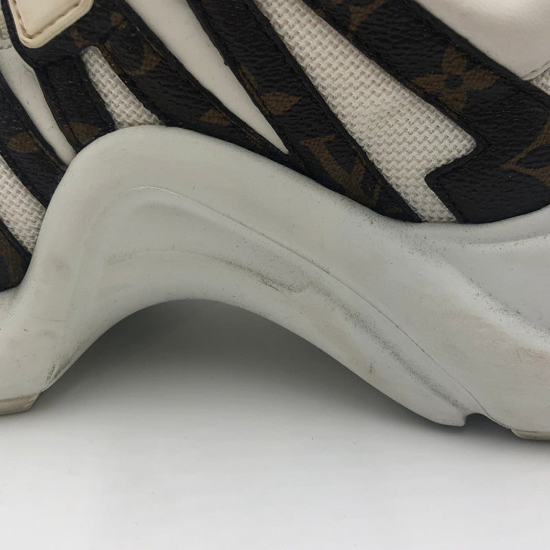 【中古品】【レディース】 ARCHLIGHT TRAINER MONOGRAM CL1109 アークライト トレーナー モノグラム スニーカー 靴 179-241217-kk-14-tei サイズ：38 カラー：ホワイト 万代Net店