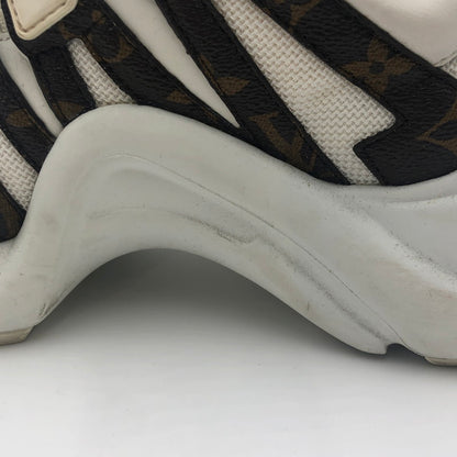 【中古品】【レディース】 ARCHLIGHT TRAINER MONOGRAM CL1109 アークライト トレーナー モノグラム スニーカー 靴 179-241217-kk-14-tei サイズ：38 カラー：ホワイト 万代Net店