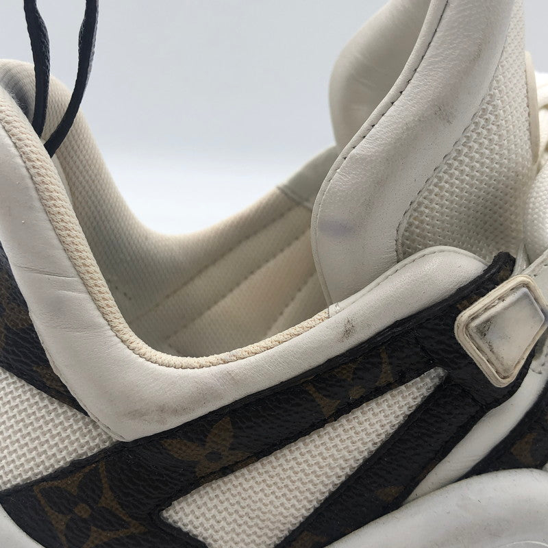 【中古品】【レディース】 ARCHLIGHT TRAINER MONOGRAM CL1109 アークライト トレーナー モノグラム スニーカー 靴 179-241217-kk-14-tei サイズ：38 カラー：ホワイト 万代Net店