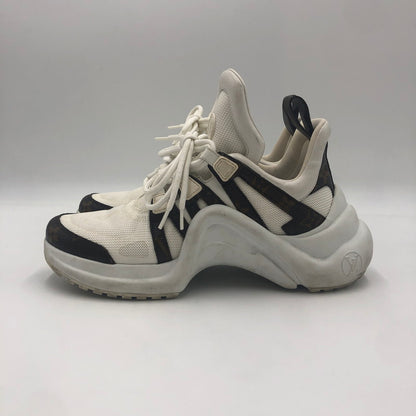 【中古品】【レディース】 ARCHLIGHT TRAINER MONOGRAM CL1109 アークライト トレーナー モノグラム スニーカー 靴 179-241217-kk-14-tei サイズ：38 カラー：ホワイト 万代Net店