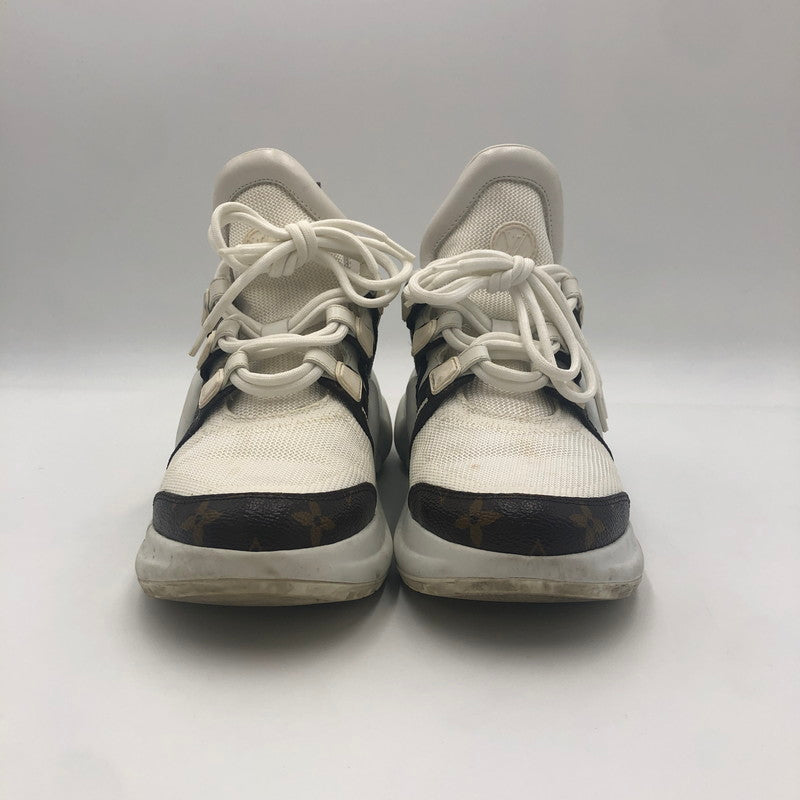 【中古品】【レディース】 ARCHLIGHT TRAINER MONOGRAM CL1109 アークライト トレーナー モノグラム スニーカー 靴 179-241217-kk-14-tei サイズ：38 カラー：ホワイト 万代Net店