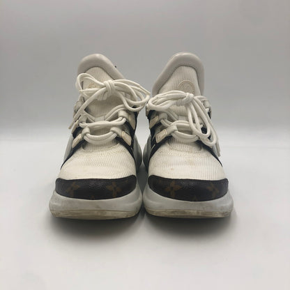 【中古品】【レディース】 ARCHLIGHT TRAINER MONOGRAM CL1109 アークライト トレーナー モノグラム スニーカー 靴 179-241217-kk-14-tei サイズ：38 カラー：ホワイト 万代Net店