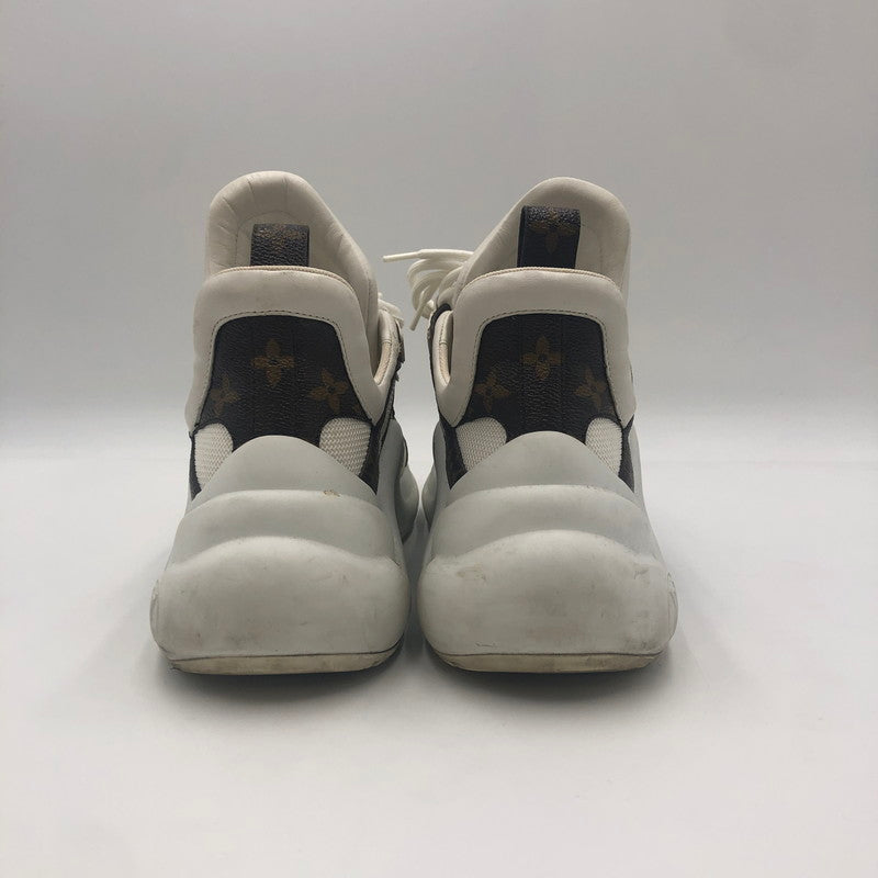 【中古品】【レディース】 ARCHLIGHT TRAINER MONOGRAM CL1109 アークライト トレーナー モノグラム スニーカー 靴 179-241217-kk-14-tei サイズ：38 カラー：ホワイト 万代Net店