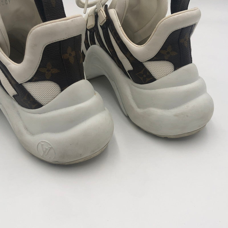 【中古品】【レディース】 ARCHLIGHT TRAINER MONOGRAM CL1109 アークライト トレーナー モノグラム スニーカー 靴 179-241217-kk-14-tei サイズ：38 カラー：ホワイト 万代Net店