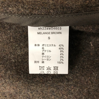 【中古品】【メンズ】  SHIUN シウン LIGHT MELTON FATIGUE BLOUSON sh22aw04603 ライトメルトン ファティーグブルゾン アウター ジャケット 147-250117-kk-09-tei サイズ：S カラー：MELANGE BROWN 万代Net店