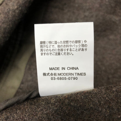 【中古品】【メンズ】  SHIUN シウン LIGHT MELTON FATIGUE BLOUSON sh22aw04603 ライトメルトン ファティーグブルゾン アウター ジャケット 147-250117-kk-09-tei サイズ：S カラー：MELANGE BROWN 万代Net店