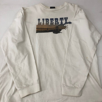 【中古品】【メンズ】 STUSSY ステューシー 00's LEBERTY PRINT L/S TEE 00年代 リバティー プリント ロングスリーブ Tシャツ 長袖 トップス 142-250209-kk-11-tei サイズ：L カラー：ホワイト 万代Net店