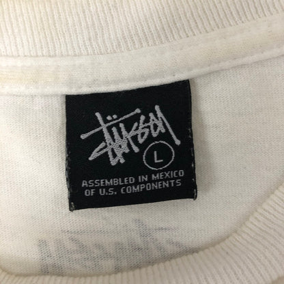 【中古品】【メンズ】 STUSSY ステューシー 00's LEBERTY PRINT L/S TEE 00年代 リバティー プリント ロングスリーブ Tシャツ 長袖 トップス 142-250209-kk-11-tei サイズ：L カラー：ホワイト 万代Net店