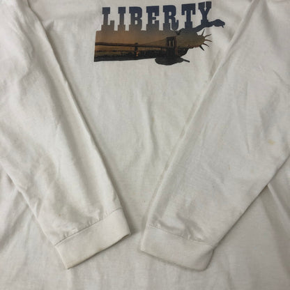 【中古品】【メンズ】 STUSSY ステューシー 00's LEBERTY PRINT L/S TEE 00年代 リバティー プリント ロングスリーブ Tシャツ 長袖 トップス 142-250209-kk-11-tei サイズ：L カラー：ホワイト 万代Net店