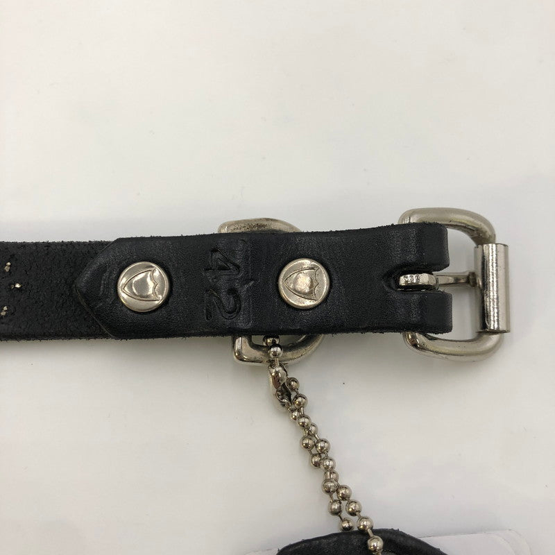 【中古美品】【メンズ】 HTC エイチティーシー × SAPEur サプール 別注 コラボ 24SS NARROW FLOWER BELT ナローフラワーベルト アクセサリー 服飾雑貨 205-241208-kk-15-tei サイズ：42 カラー：ブラック 万代Net店