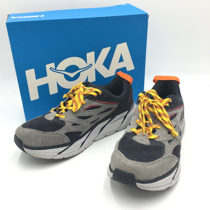 【中古品】【メンズ】 HOKA ONE ONE ホカオネオネ U CLIFTON L SUEDE 1122571 クリフトン スエード スニーカー 靴 162-250621-kk-03-tei カラー：BLACK/LUNAR ROCK 万代Net店