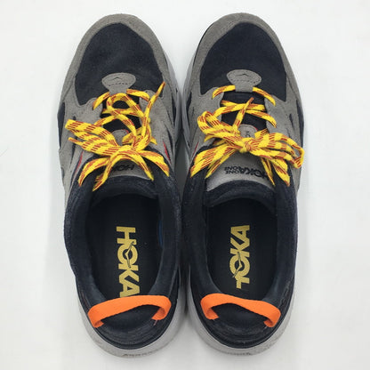 【中古品】【メンズ】 HOKA ONE ONE ホカオネオネ U CLIFTON L SUEDE 1122571 クリフトン スエード スニーカー 靴 162-250621-kk-03-tei カラー：BLACK/LUNAR ROCK 万代Net店