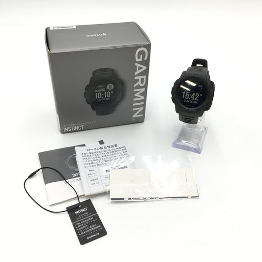 【中古品】【メンズ】  GARMIN ガーミン INSTINCT 010-02064-12 インスティンクト スマートウォッチ 腕時計 197-241211-kk-01-tei カラー：GRAPHITE 万代Net店