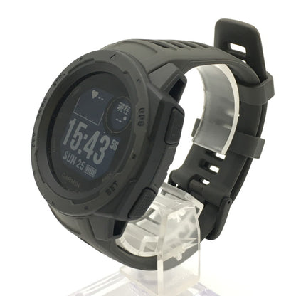 【中古品】【メンズ】  GARMIN ガーミン INSTINCT 010-02064-12 インスティンクト スマートウォッチ 腕時計 197-241211-kk-01-tei カラー：GRAPHITE 万代Net店