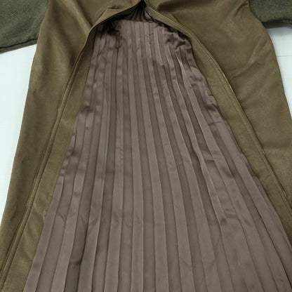 【中古美品】【レディース】 SUEDE COMBI ONEPIECE スエード コンビ ワンピース トップス 168-241211-kk-28-tei サイズ：F カラー：グレー/ブラウン 万代Net店
