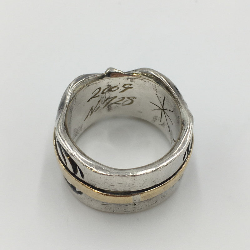 【中古品】【メンズ】  BIG HAND ビッグハンド SUN ARABESQUE RING サンアラベスクリング アクセサリー 指輪 ネイティブジュエリー 2009/No.728 刻印有 191-241211-kk-05-tei カラー：シルバー 18号 万代Net店