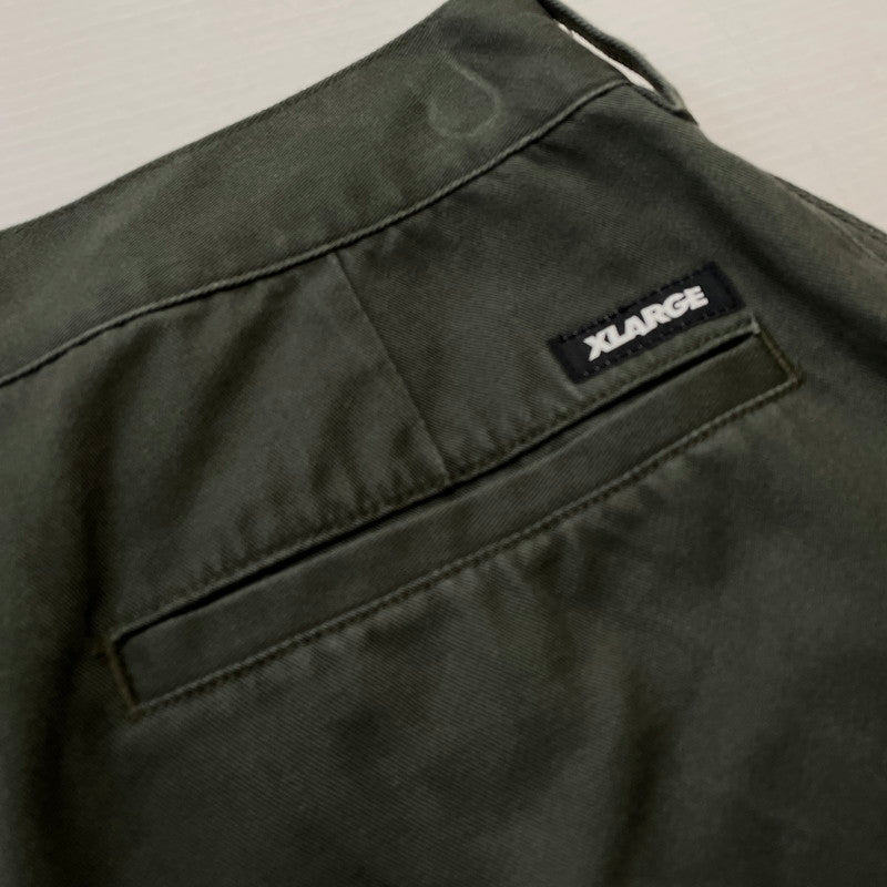 【中古品】【メンズ】 X-LARGE エックス ラージ 21SS TUCK CHINO PANTS 101211031017 2021年春夏 タック チノ パンツ ボトムス 142-260801-sa-25-tei サイズ：34 カラー：カーキ 万代Net店