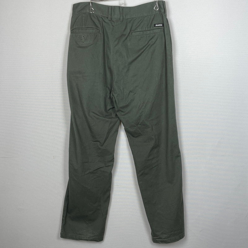 【中古品】【メンズ】 X-LARGE エックス ラージ 21SS TUCK CHINO PANTS 101211031017 2021年春夏 タック チノ パンツ ボトムス 142-260801-sa-25-tei サイズ：34 カラー：カーキ 万代Net店
