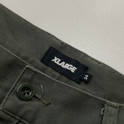【中古品】【メンズ】 X-LARGE エックス ラージ 21SS TUCK CHINO PANTS 101211031017 2021年春夏 タック チノ パンツ ボトムス 142-260801-sa-25-tei サイズ：34 カラー：カーキ 万代Net店