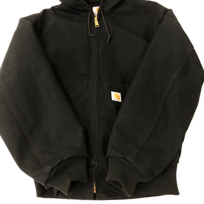 【中古品】【メンズ】 Carhartt カーハート DUCK ACTIVE JACKET THERMAL LINED J131-BLK USA製 ダック アクティブジャケット サーマルライン アウター 145-250221-kk-12-tei サイズ：S カラー：ブラック 万代Net店