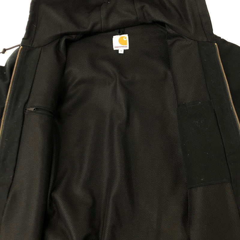 【中古品】【メンズ】 Carhartt カーハート DUCK ACTIVE JACKET THERMAL LINED J131-BLK USA製 ダック アクティブジャケット サーマルライン アウター 145-250221-kk-12-tei サイズ：S カラー：ブラック 万代Net店