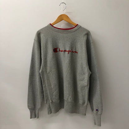【中古品】【メンズ】 Champion チャンピオン 90's REVERSE WEAVE CREWNECK SWEAT 90年代 リバースウィーブ クルーネックスウェット トップス トレーナー 刺繍タグ 145-241214-kk-17-tei サイズ：L カラー：グレー 万代Net店