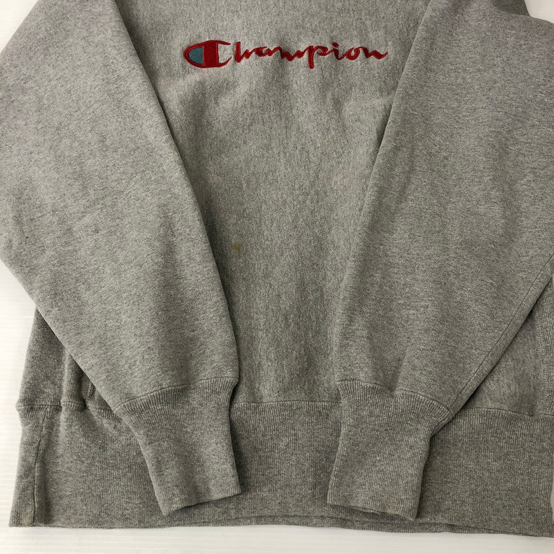 【中古品】【メンズ】 Champion チャンピオン 90's REVERSE WEAVE CREWNECK SWEAT 90年代 リバースウィーブ クルーネックスウェット トップス トレーナー 刺繍タグ 145-241214-kk-17-tei サイズ：L カラー：グレー 万代Net店