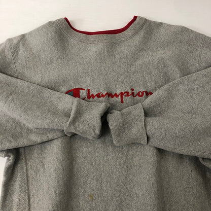 【中古品】【メンズ】 Champion チャンピオン 90's REVERSE WEAVE CREWNECK SWEAT 90年代 リバースウィーブ クルーネックスウェット トップス トレーナー 刺繍タグ 145-241214-kk-17-tei サイズ：L カラー：グレー 万代Net店