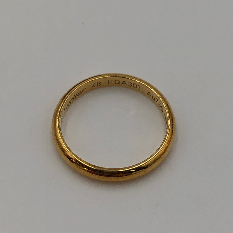 【中古品】【レディース】 CARTIER カルティエ 1895 WEDDING RING FQA301 1985ウェディングリング アクセサリー 指輪 ゴールドジュエリー 182-241217-kk-01-tei サイズ：48 カラー：ゴールド 8号 万代Net店