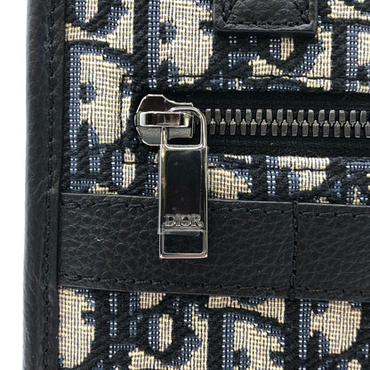 【中古品】【メンズ】 Christian Dior クリスチャンディオール SAFARI NORTH SOUTH TOTE HANDBAG 1ESPO311YKY H27E サファリ ノースサウス トート ハンドバッグ カバン 2WAYバッグ 180-241214-kk-01-fuz カラー：ネイビー/グレー/ブラック 万代Net店