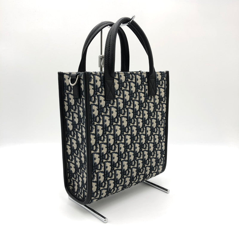 【中古品】【メンズ】 Christian Dior クリスチャンディオール SAFARI NORTH SOUTH TOTE HANDBAG 1ESPO311YKY H27E サファリ ノースサウス トート ハンドバッグ カバン 2WAYバッグ 180-241214-kk-01-fuz カラー：ネイビー/グレー/ブラック 万代Net店
