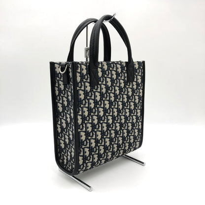 【中古品】【メンズ】 Christian Dior クリスチャンディオール SAFARI NORTH SOUTH TOTE HANDBAG 1ESPO311YKY H27E サファリ ノースサウス トート ハンドバッグ カバン 2WAYバッグ 180-241214-kk-01-fuz カラー：ネイビー/グレー/ブラック 万代Net店