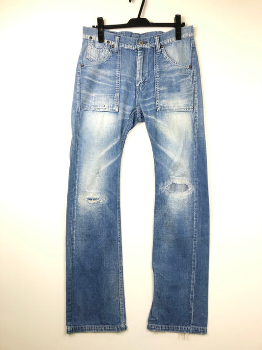 【中古品】【メンズ】 TMT ティーエムティー TPT-F1009 デニムパンツ ボトムス 151-260819-SH-15-hon サイズ：S カラー：インディゴ 万代Net店
