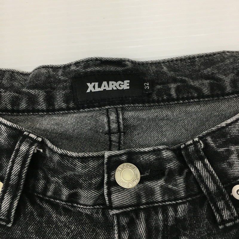 【中古品】【メンズ】 XLARGE エクストララージ 24AW CHEMICAL WIDE DENIM PANTS 101244031005 ケミカル ウォッシュ デニムパンツ ボトムス 153-241218-at-11-tei サイズ：32 カラー：ブラック 万代Net店