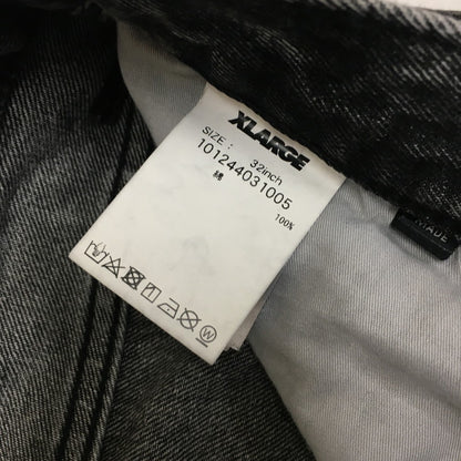 【中古品】【メンズ】 XLARGE エクストララージ 24AW CHEMICAL WIDE DENIM PANTS 101244031005 ケミカル ウォッシュ デニムパンツ ボトムス 153-241218-at-11-tei サイズ：32 カラー：ブラック 万代Net店