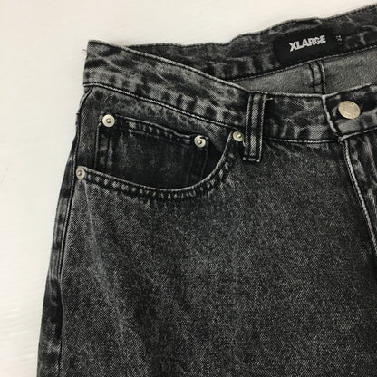 【中古品】【メンズ】 XLARGE エクストララージ 24AW CHEMICAL WIDE DENIM PANTS 101244031005 ケミカル ウォッシュ デニムパンツ ボトムス 153-241218-at-11-tei サイズ：32 カラー：ブラック 万代Net店