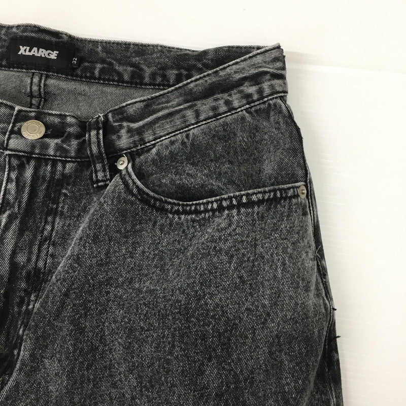 【中古品】【メンズ】 XLARGE エクストララージ 24AW CHEMICAL WIDE DENIM PANTS 101244031005 ケミカル ウォッシュ デニムパンツ ボトムス 153-241218-at-11-tei サイズ：32 カラー：ブラック 万代Net店