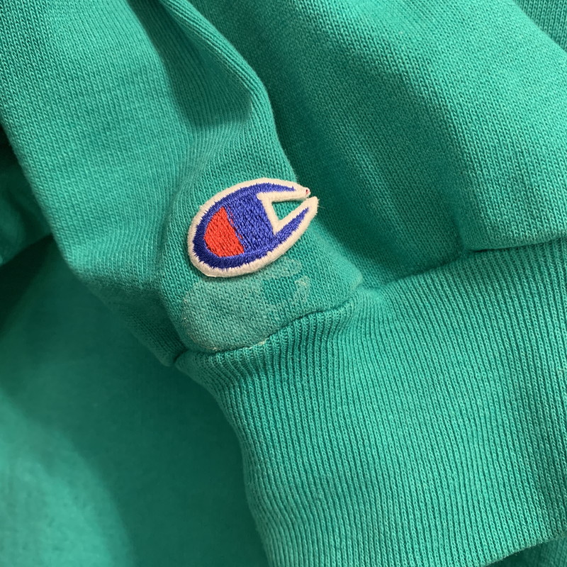 【中古品】【メンズ】 Champion チャンピオン 80's PULLOVER HOODIE VINTAGE 80年代 プルオーバーフーディー トップス パーカー ヴィンテージ 青タグ 145-241218-at-09-tei サイズ：L カラー：グリーン 万代Net店
