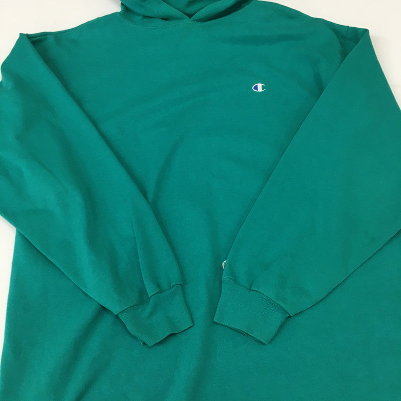 【中古品】【メンズ】 Champion チャンピオン 80's PULLOVER HOODIE VINTAGE 80年代 プルオーバーフーディー トップス パーカー ヴィンテージ 青タグ 145-241218-at-09-tei サイズ：L カラー：グリーン 万代Net店
